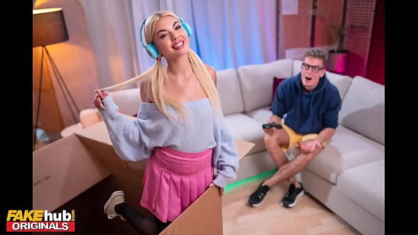 Free Use Mail Order E Girl with cute natural teen body plays video games and gets a creampie starring blonde Belgian babe Luna Wolf – FAKEhub